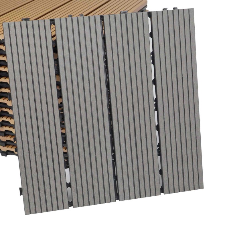 Dalles de terrasse emboîtables en acacia écologiques pour tout espace extérieur - SAYRUO