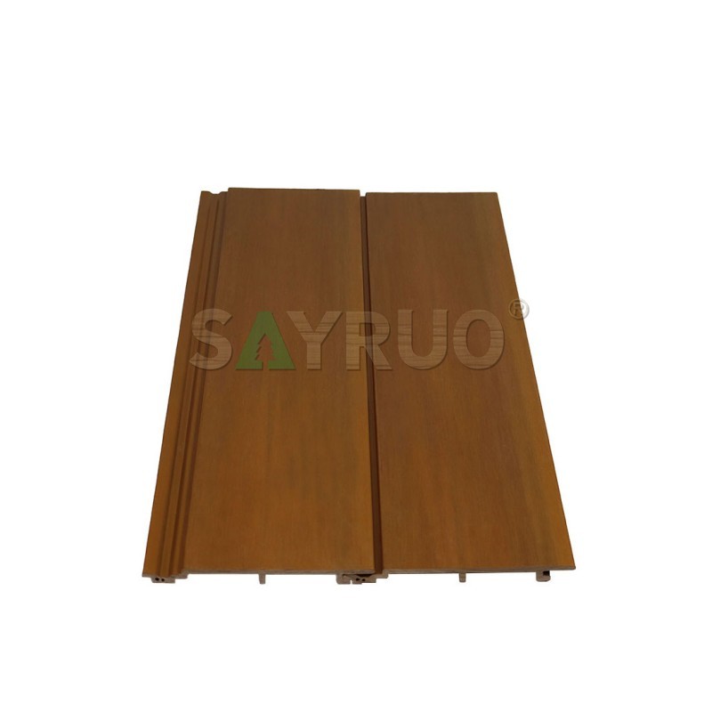 Panneau mural en PVC imperméable à l'aspect boisé pour la décoration du salon - SAYRUO