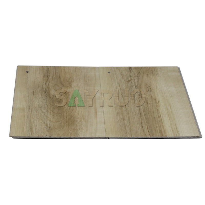 Revêtement de sol en vinyle SPC grain de bois clair de qualité commerciale durable pour un usage résidentiel - SAYRUO