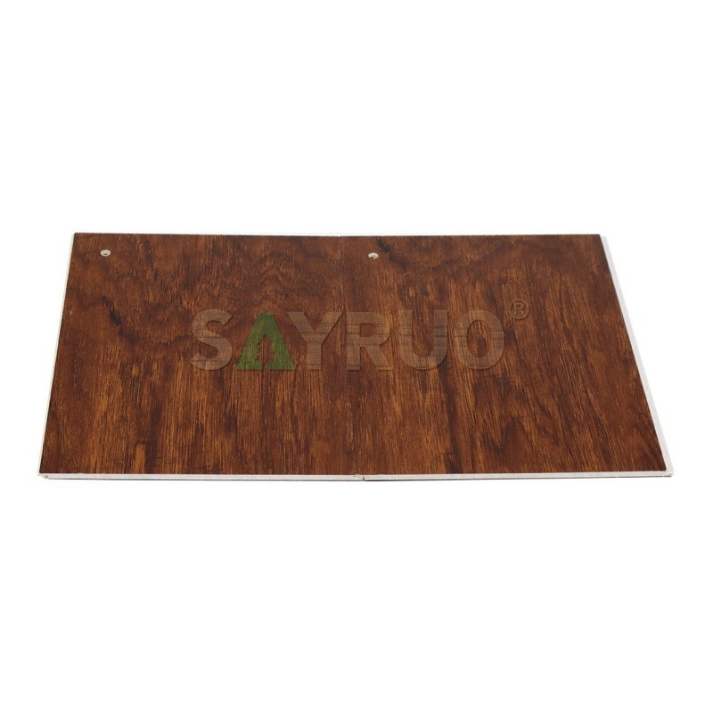 Revêtement de sol en vinyle SPC à grain de bois riche, de qualité industrielle, très résistant, pour usage commercial et résidentiel en gros - SAYRUO